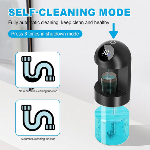 HYOUCH 600 mL Automatic Mouthwash Dispenser for Bathroom, Intelligent Magnetic Induction Accurately Dispenses Liquid