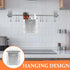 UPKOCH Stainless Steel Utensil Silverware Holder, Organizer Drying Rack Basket with Hooks, Chopstick Holder for