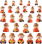 Wesiti 40 Pcs Thanksgiving Mini Resin Figurine Scarecrow Fall Miniature Resin Statues