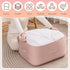 Ultra Space-Saving Self-Compression Organizer, Storage Tote for Space Saving, Clothes Compression Bag, Expandable Moving Organizer Bags for Comforters, Blankets, Bedding (Pink, Large) by iaredon