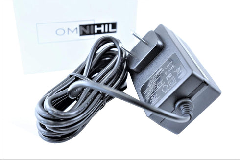 OMNIHIL 8 Feet Long AC/DC Adapter, Compatible with Bagotte BG600 Robotic Vacuum Cleaner, UL Listed