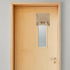 KGORGE Classroom Door Window Curtain, 100% Blackout Total Privacy Linen Blended Curtain, W12 x L40 inch, Camel