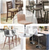 Counter (4, Velvet Bar Stool Seat Covers, Square Barstool Slipcovers, Height Chair Covers Khaki)