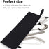 Aosbos Chopstick Carrying Case, Reusable Bag for Metal, Bamboo, Stainless Steel Chopsticks - Black
