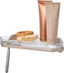 iDesign Self-Adhesive Corner Shower Shelf with Razor Holder - Satin