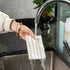 2 Countertop, Pcs Soap Holder for Bathroom, Marble Soap Dish for Kitchen Soap Tray Draining with Creative Wavy Design