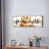 Pumpkin Canvas Wall Art, Rustic Farmhouse Fall Picture for Kitchen Dinner Room, Thanksgiving Halloween Decor 6x17"