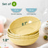 Sets 25oz HOMBENE Heartbeat Soup Pasta Bowl Lemon Yellow