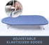 Tabletop Ironing Board Cover and Pad, 12.5 x 32 Inch Heavy Duty Silicone Coated, Elastic Edge, Blue
