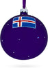 Blue Lagoon Iceland Glass Ball Christmas Ornament, 4 Inches