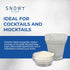 Snowy River Pearl Cocktail & Margarita Sugar Rimmer, Vibrant Color Glass Rimming Sugar, 8oz