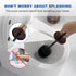 Set: 304 Toilet Brush and Holder Stainless Steel Heavy Duty Toilet Bowl Brush and Holder with Removable Inner Bowl