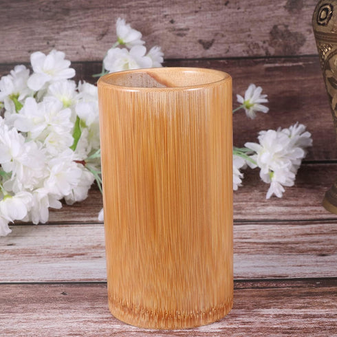Yardwe Bamboo Utensil Holder, 1 PC Wooden Storage Organizer for Cooking Utensils, 15CM Kitchen Tool Holder