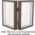 AEVETE 5x7 Double Picture Frames Hinged Wood Folding Frames for Vertically Display, Gray