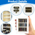 WAIZHIUA 60pcs Anxiety Bookshelf Mini Book Shelfs Ornament Miniature Bookshelf Decor Shake Away Your Anxiety Miniature