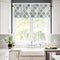 Valances Curtains for Living Room, Retro Blue Moroccan Geometric Pattern Semi Sheer Valance, 42''x12''