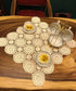 Beige Handmade Crochet Cotton Table Cloth, Lace Doilies Square Tablecloths, 24 Inches