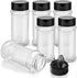 TUZAZO 6 Pcs Spice Bottles Plastic Seasoning Containers, 3 Oz Clear Plastic