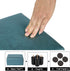 13" Homebeez Small Footstool Leathaire Fabric Ottoman Footrest Modern Home Living Room Bedroom Square Stool with Padded