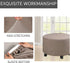 GAMUKAI 24"-29" Stretch Ottoman Slipcover Round Furniture Protector Fits Dia, for Footrests, Storage Ottomans & Folding