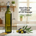Bottle,17oz 500ml WERTIOO Green Olive Oil Dispenser Glass Oil and Vinegar Dispenser for Kitchen, Glass Bottles