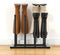 Urban Deco Free Standing Shoe Racks, Boot Organizer for Tall Boots, Black