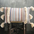 Boho Pillow Covers, Decorative Throw Pillow Tassel Sham Cushion Covers, 12"X20" (Multi)