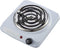 Courant Electric Burner, Single Coiled Portable Hotplate, 1000W, White