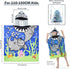 6-14 MOKANI Kids Hooded Beach Towels for Years Girls & Boys Pool Bath Towel Poncho Bathrobe with Drawstring Bag