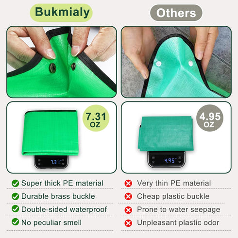 bukmialy 39.5"x39.5" Super Thick Repotting Mat for Indoor Plants - Tear-Resistant, Foldable, Double-Sided Waterproof