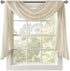 Madison Park Harper Sheer Bedroom Curtain - Modern Contemporary Window Panel for Kitchen, 42" x 144", Cream