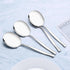 Quickquick 8 Pieces Large Stainless Steel Buffet Serving Spoon for Easy Serving