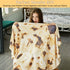 SeaRoomy Burritos Tortilla Throw Blanket, Novelty Tortilla Round Blanket for Adults and Kids