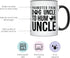 YouNique Designs Promoted To Uncle Mug, 11 Ounces - Uncle Pregnancy Announcement Gift for Best Brothers