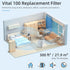 Vital 100 HEPA Filter Replacement, Compatible with LEV.OIT Vital 100-RF, 1 Pack