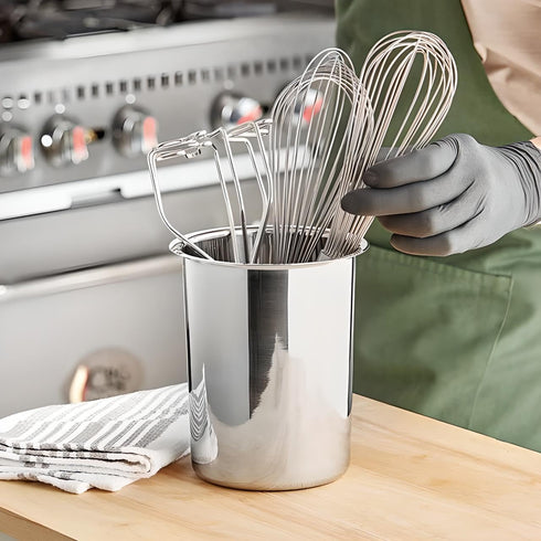 OCS Parts 6.75-Inch Kitchen Utensil Holder | Stainless Steel Dishwasher Safe Kitchen Countertop Organizer