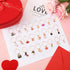 SANNIX 24Pcs Wine Glass Charms - Identifier Charms for Stem Glasses Wine Tasting Party
