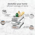 Madesmart 2-Tier Plastic Multipurpose Organizer with Divided Slide-Out Storage Bins