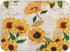 Qilmy Sunflowers Dish Drying Mat, Non-Slip Water Absorption Mat for Kitchen Countertop (16 x 18 Inch)