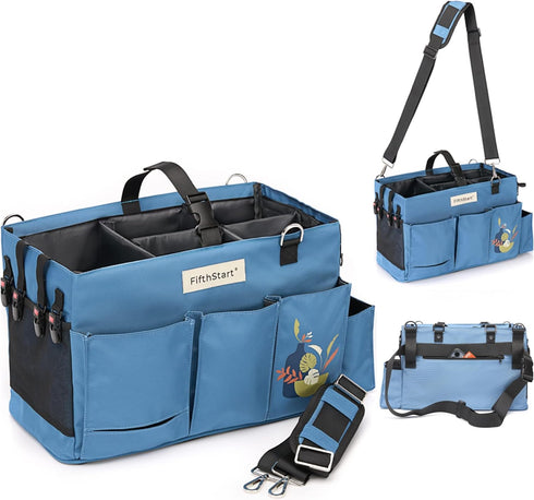 FifthStar Cleaning Caddy Bag for Professionals - Heavy-Duty Organizer with Shoulder Strap,
