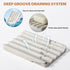 2PCS Koville Italian Natural Marble Soap Dish for Shower, Multi-Color Stone Soap Tray for Bathroom, Bar Soap Holder