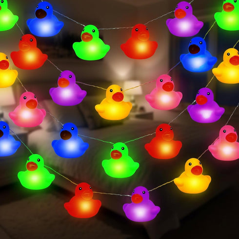 Deekin 1 Pcs 60/100 LED Rubber Duck String Lights Valentines Tree Decor