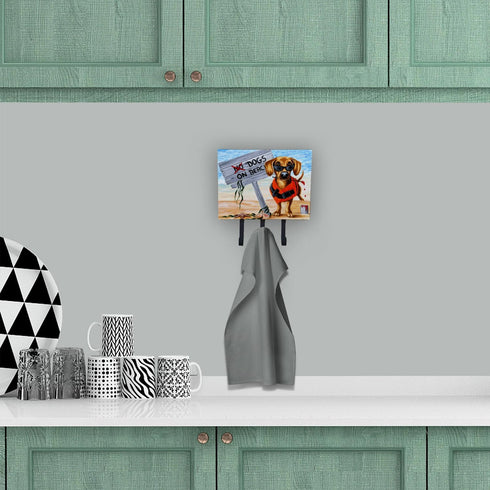 Caroline's Treasures AMB1341TH68 The Dog Beach Dachshund Leash or Key Holder - Wall Hooks, Key Hooks Holder, Coat Rack