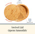 8 Totally Bamboo Salt Keeper Duet Bamboo Salt Cellar with Dual Compartments for Salt and Pepper or Spices, Magnetic