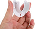 OwnMy 4 Packs Closet Rod End Supports, U Shaped Stainless Steel Flange Rod Holder for Wardrobe Shelf, White