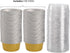 DEAYOU 100-Pack Aluminum Foil Baking Cups with Lids, 5oz Disposable Muffin Cupcake Ramekins