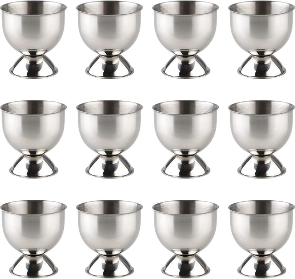 Leegg Egg Holder Cup Set of 12 Egg Cups for Soft & Hard