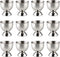 Leegg Egg Holder Cup Set of 12 Egg Cups for Soft & Hard
