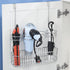 mDesign Metal Over Door Bathroom Hair Care & Styling Tool Organizer, Storage Basket for Hair Dryer, Flat Irons, Curling