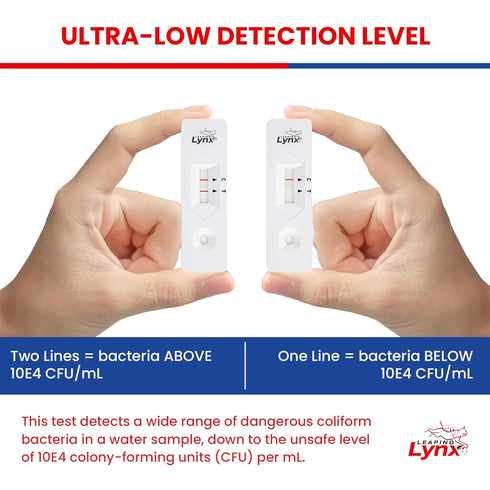 Bacteria Water Test Kit Coliform, E. coli & Salmonella Detection for Well & Tap Water | Rapid Home Drinking Water